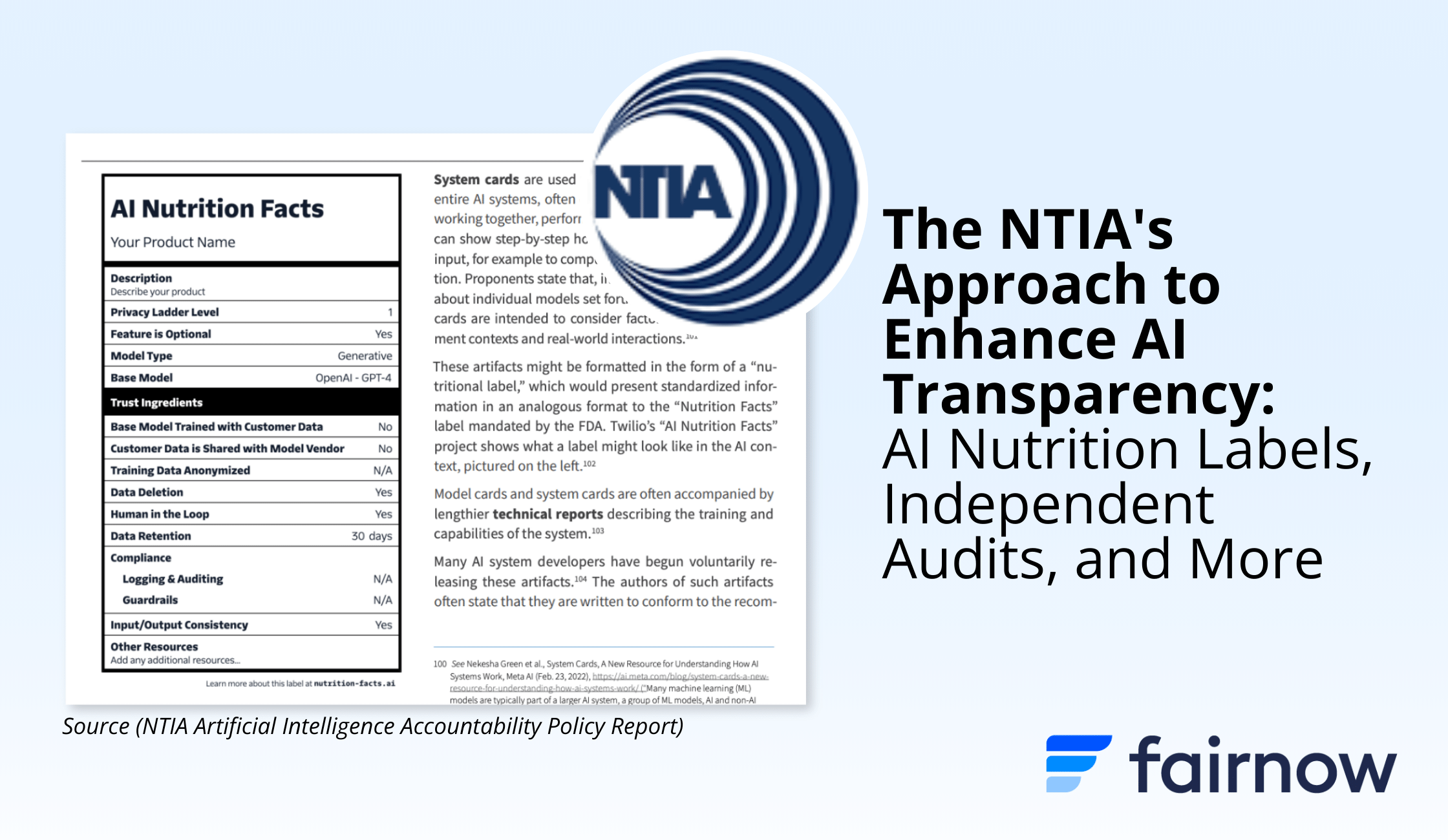 NTIA’s Approach