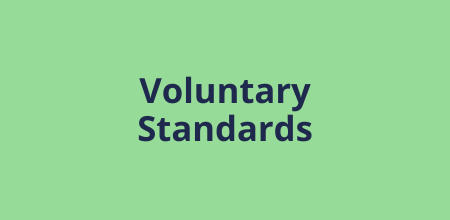 List of voluntary AI standards including NIST AI RMF and ISO 42001