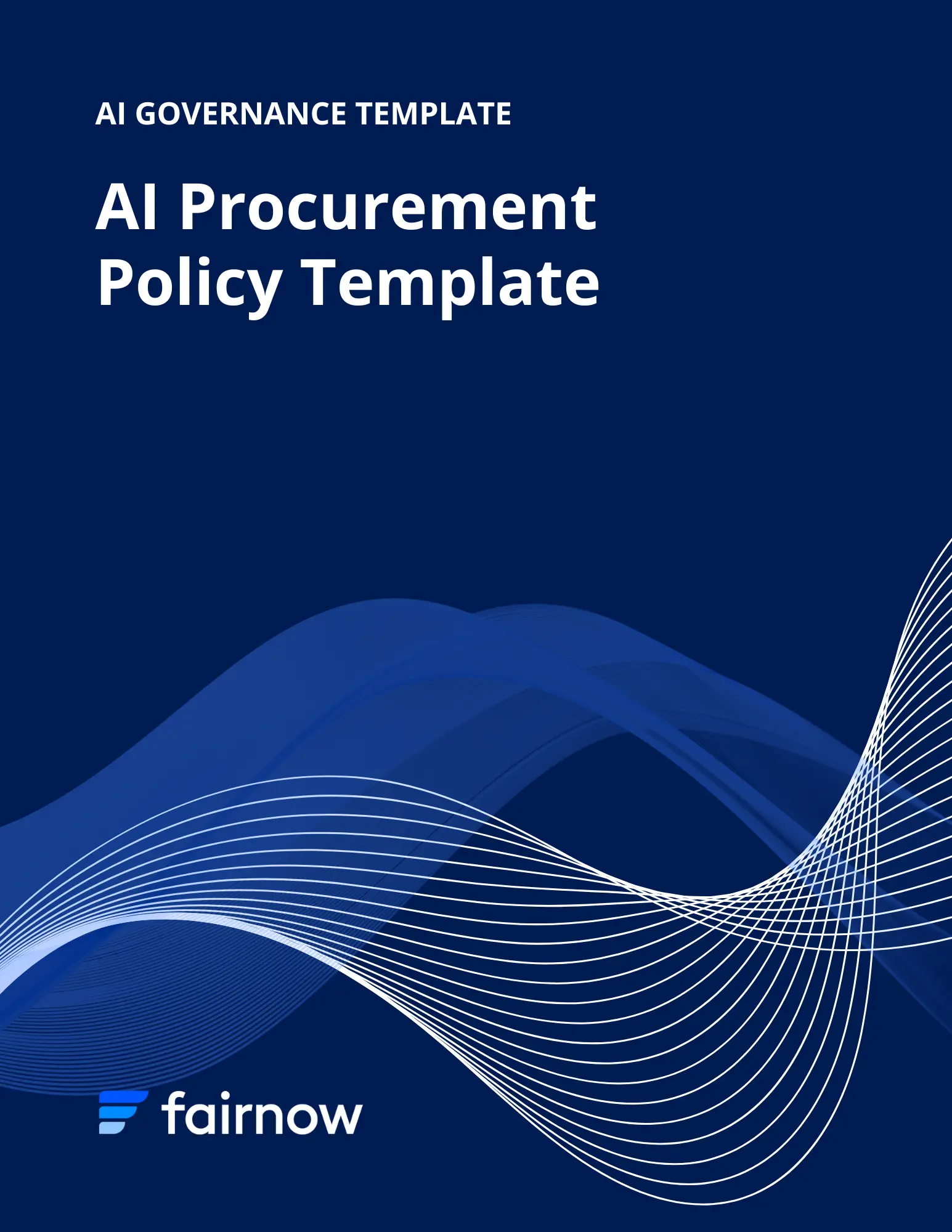 Template Cover for AI Procurement Policy Template