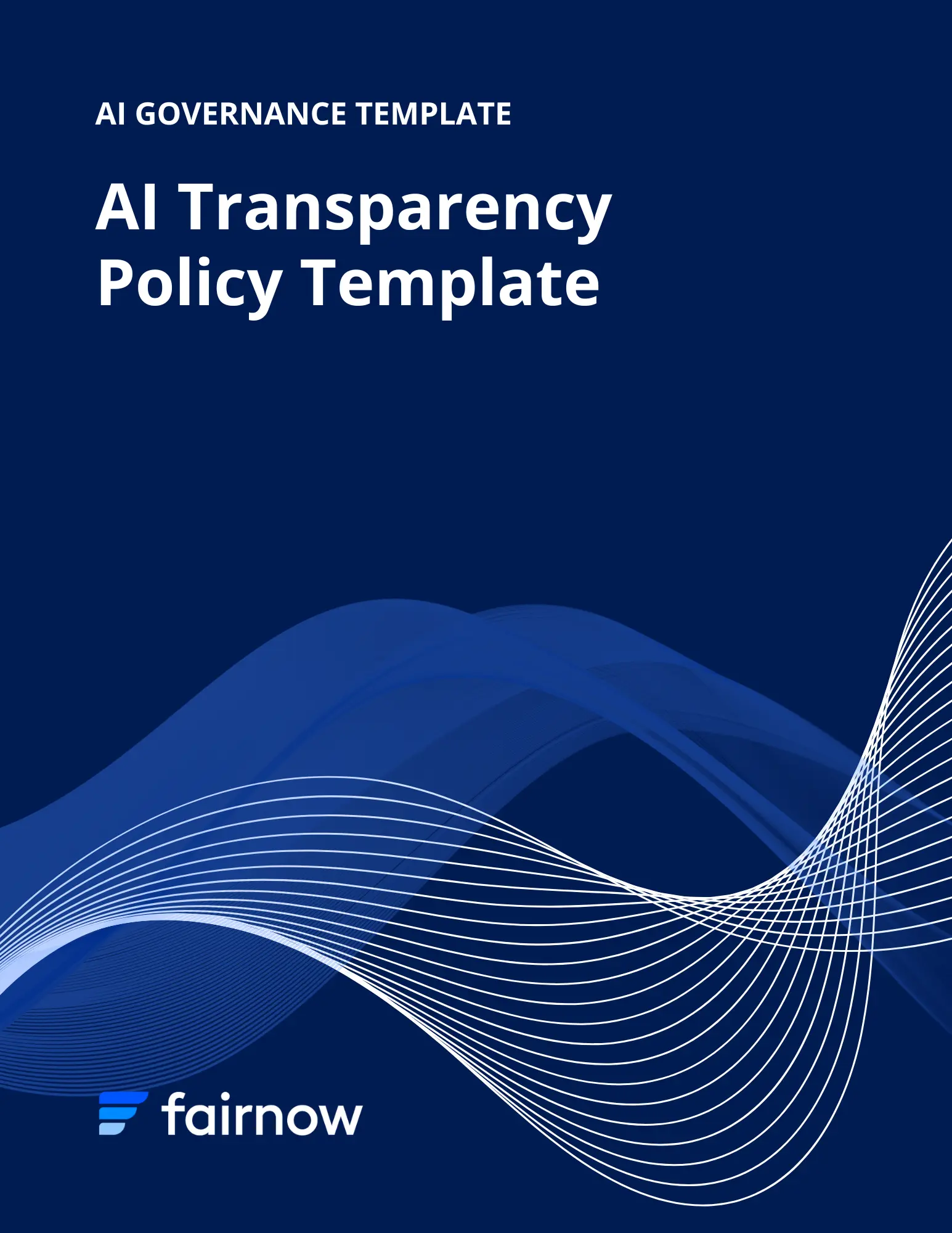 Cover image for the AI Transparency Policy Template
