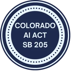 Regulations-Standards-Colorado AI Act Seal representing the Colorado AI Act