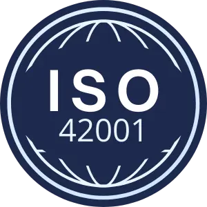 Seal representing ISO 42001 Standard