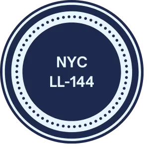 Seal representing the NYC LL 144 Regulation