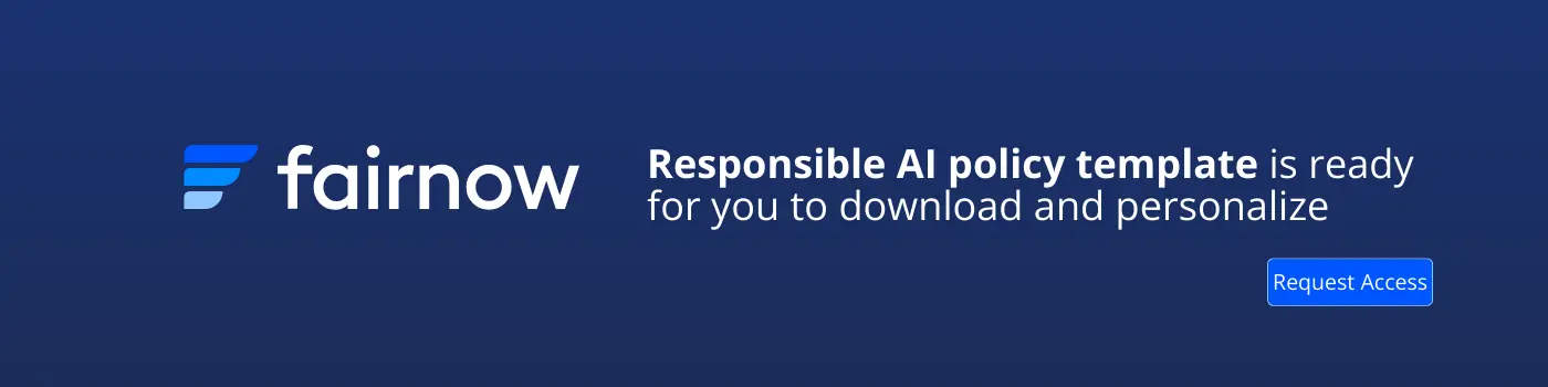 Responsible AI Policy template.