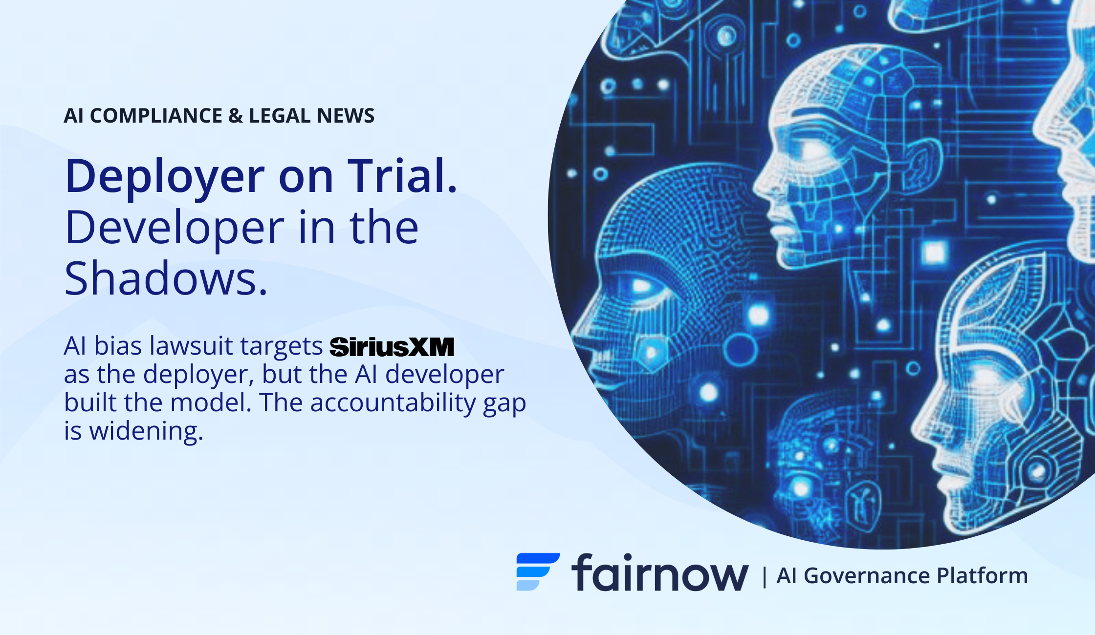 Images of faces focused on SiriusXM Radio ai hiring bias lawsuit.