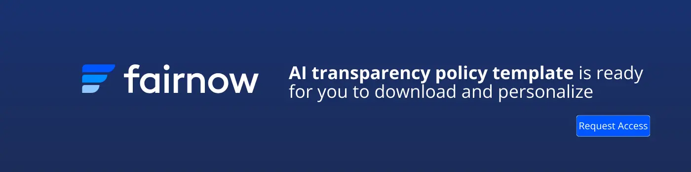 AI Transparency policy template Call-to-action