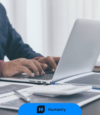 Humanly - Chatting on a laptop